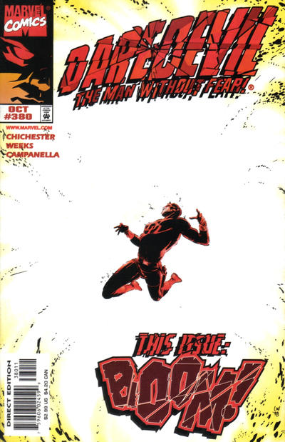 Cover for Daredevil (Marvel, 1964 series) #380 [Direct Edition]