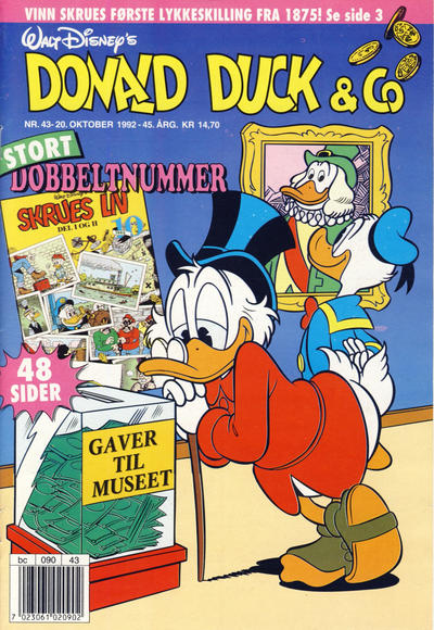 Cover for Donald Duck & Co (Hjemmet / Egmont, 1948 series) #43/1992