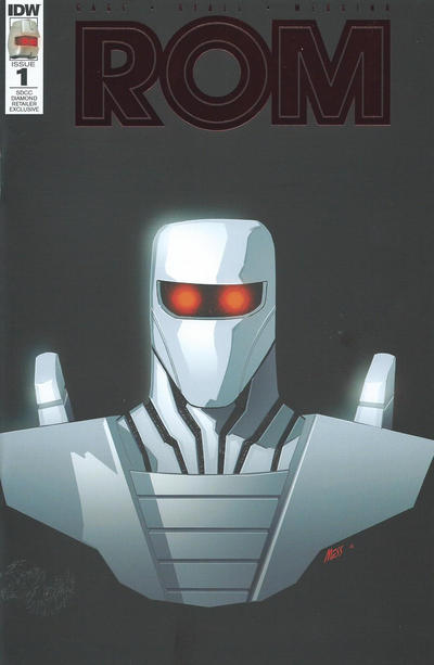 Cover for Rom (IDW, 2016 series) #1 [SDCC Diamond Retailer Exclusive Red Foil Variant]