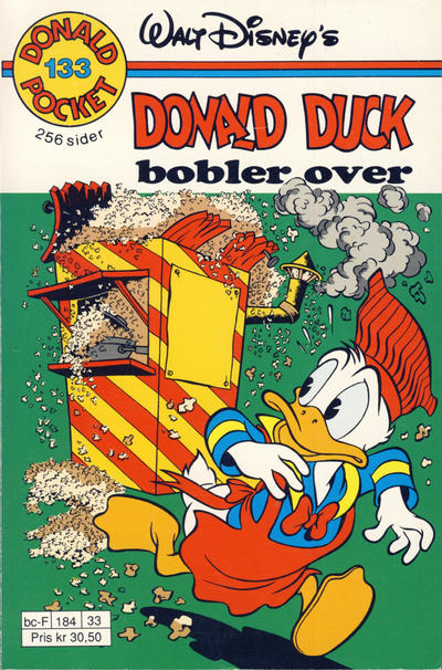 Cover for Donald Pocket (Hjemmet / Egmont, 1968 series) #133 - Donald Duck bobler over [1. opplag]