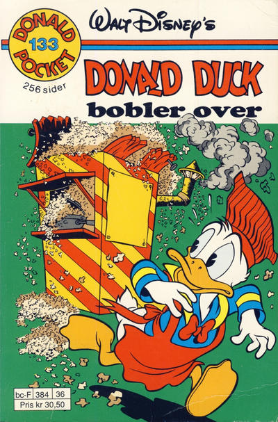 Cover for Donald Pocket (Hjemmet / Egmont, 1968 series) #133 - Donald Duck bobler over [Reutsendelse]