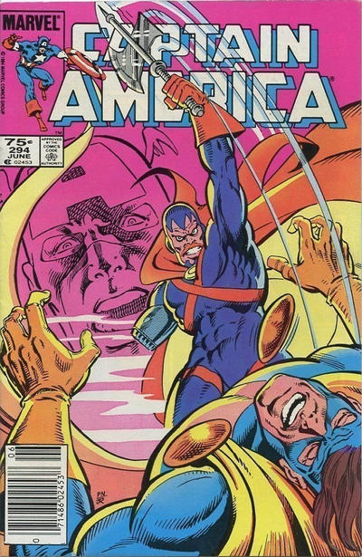 Cover for Captain America (Marvel, 1968 series) #294 [Canadian]