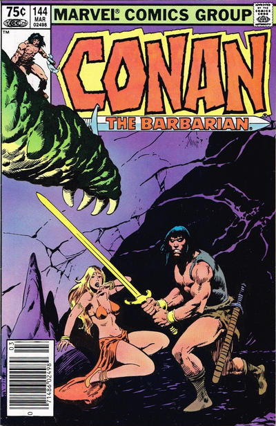 Cover for Conan the Barbarian (Marvel, 1970 series) #144 [Canadian]