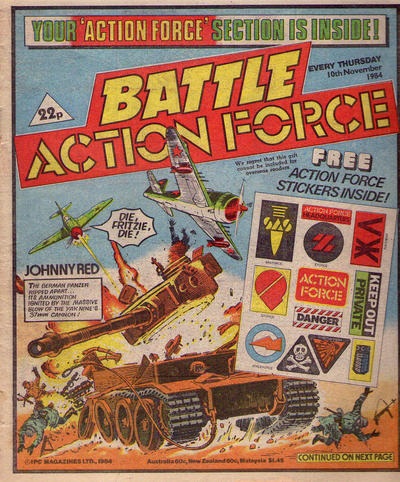 Cover for Battle Action Force (IPC, 1983 series) #10 November 1984 [497]