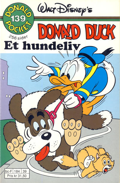 Cover for Donald Pocket (Hjemmet / Egmont, 1968 series) #139 - Donald Duck Et hundeliv [1. opplag]