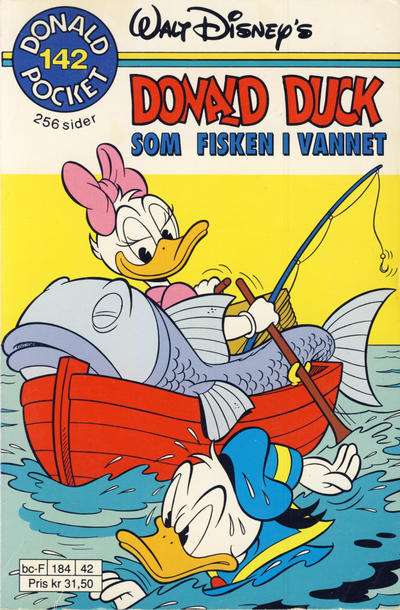 Cover for Donald Pocket (Hjemmet / Egmont, 1968 series) #142 - Som fisken i vannet [1. opplag]