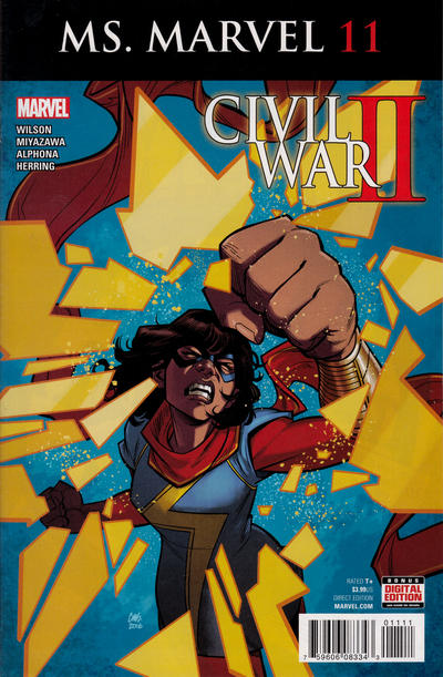 Cover for Ms. Marvel (Marvel, 2016 series) #11