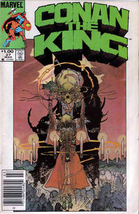 Cover Thumbnail for Conan the King (Marvel, 1984 series) #27 [Newsstand]