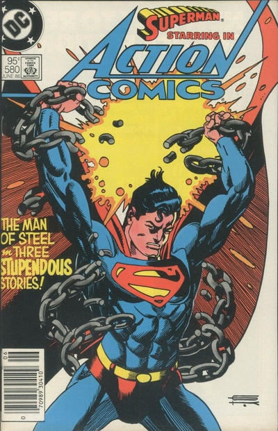 Cover for Action Comics (DC, 1938 series) #580 [Canadian]