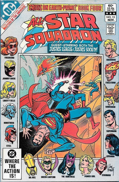 Cover for All-Star Squadron (DC, 1981 series) #15 [Direct]