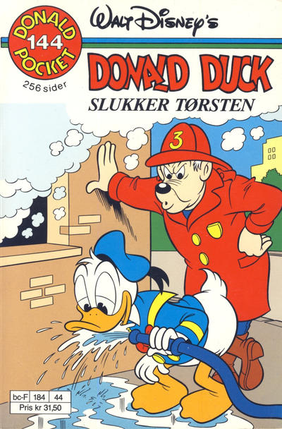Cover for Donald Pocket (Hjemmet / Egmont, 1968 series) #144 - Donald Duck slukker tørsten [1. opplag]