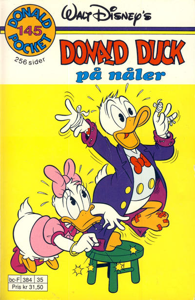 Cover for Donald Pocket (Hjemmet / Egmont, 1968 series) #145 - Donald Duck på nåler [Reutsendelse]
