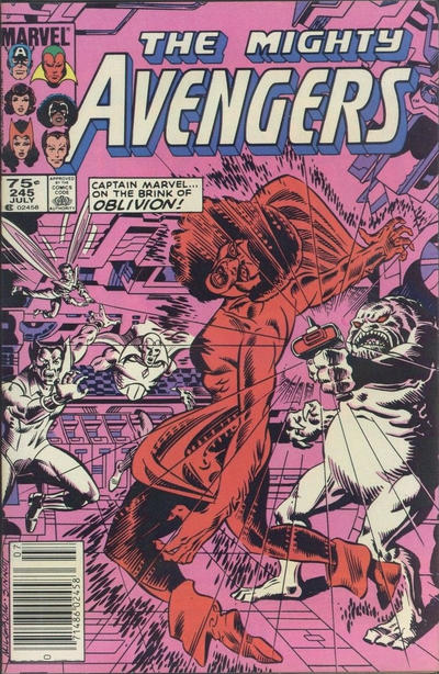 Cover for The Avengers (Marvel, 1963 series) #245 [Canadian]