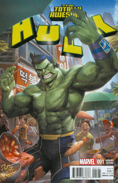 Cover for Totally Awesome Hulk (Marvel, 2016 series) #1 [Woo Cheol]