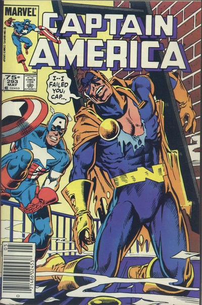 Cover for Captain America (Marvel, 1968 series) #293 [Canadian]