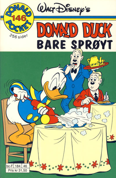 Cover for Donald Pocket (Hjemmet / Egmont, 1968 series) #146 - Bare sprøyt [1. opplag]