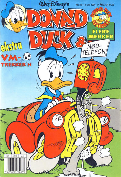Cover for Donald Duck & Co (Hjemmet / Egmont, 1948 series) #24/1994