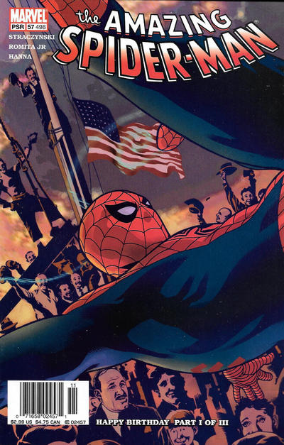 Cover for The Amazing Spider-Man (Marvel, 1999 series) #57 (498) [Newsstand]