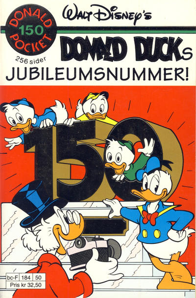 Cover for Donald Pocket (Hjemmet / Egmont, 1968 series) #150 - Donald Ducks jubileumsnummer! [1. opplag]