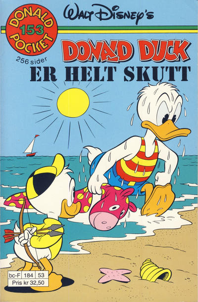Cover for Donald Pocket (Hjemmet / Egmont, 1968 series) #153 - Donald Duck er helt skutt [1. opplag]