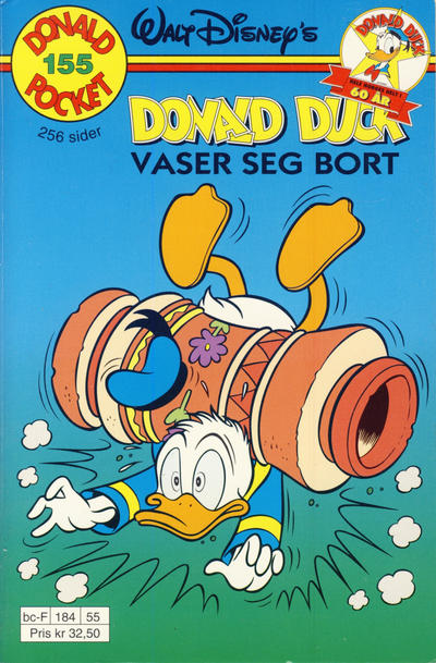 Cover for Donald Pocket (Hjemmet / Egmont, 1968 series) #155 - Donald Duck vaser seg bort