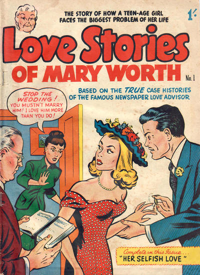 Cover for Love Stories of Mary Worth (Magazine Management, 1950 ? series) #1