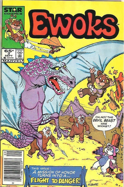 Cover for The Ewoks (Marvel, 1985 series) #3 [Newsstand]