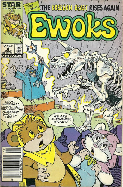 Cover for The Ewoks (Marvel, 1985 series) #8 [Newsstand]