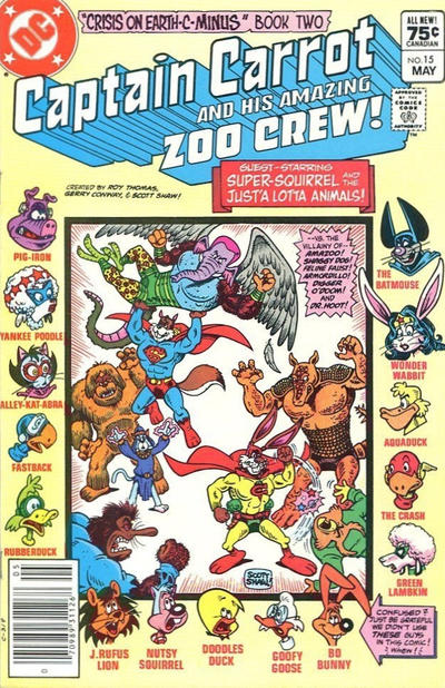 Cover for Captain Carrot and His Amazing Zoo Crew! (DC, 1982 series) #15 [Canadian]