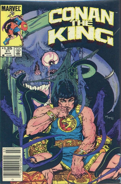 Cover for Conan the King (Marvel, 1984 series) #21 [Canadian]