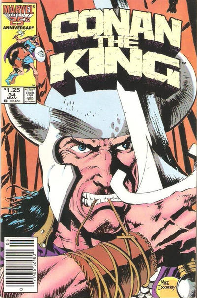 Cover for Conan the King (Marvel, 1984 series) #34 [Newsstand]