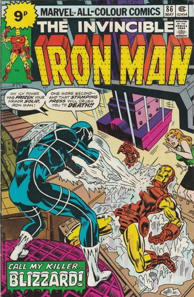 Cover for Iron Man (Marvel, 1968 series) #86 [British]
