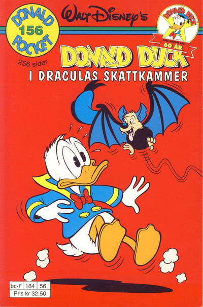 Cover for Donald Pocket (Hjemmet / Egmont, 1968 series) #156 - Donald Duck i Draculas skattkammer [1. opplag]