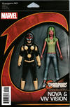 Cover Thumbnail for Champions (2016 series) #1 [John Tyler Christopher Action Figure Two-Pack (Nova and Viv Vision)]