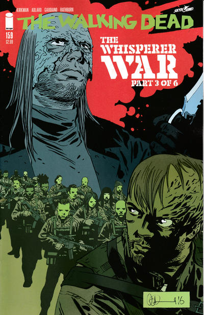 Cover for The Walking Dead (Image, 2003 series) #159 [Charlie Adlard Standard Cover]