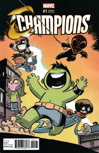 Cover for Champions (Marvel, 2016 series) #1 [Skottie Young Variant]