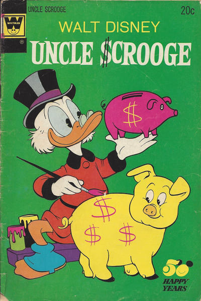 Cover for Walt Disney Uncle Scrooge (Western, 1963 series) #107 [Whitman]