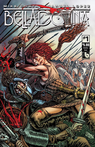 Cover for Belladonna (Avatar Press, 2015 series) #1 [Bloodlust Cover - Raulo Caceres]