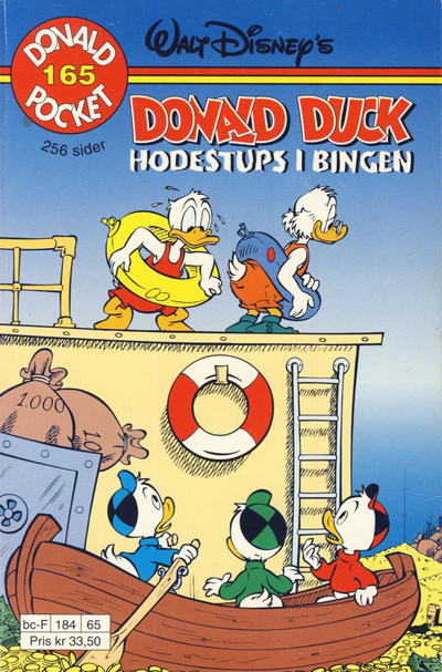 Cover for Donald Pocket (Hjemmet / Egmont, 1968 series) #165 - Donald Duck Hodestups i bingen [1. opplag]