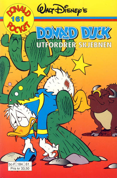 Cover for Donald Pocket (Hjemmet / Egmont, 1968 series) #161 - Donald Duck utfordrer skjebnen [1. opplag]