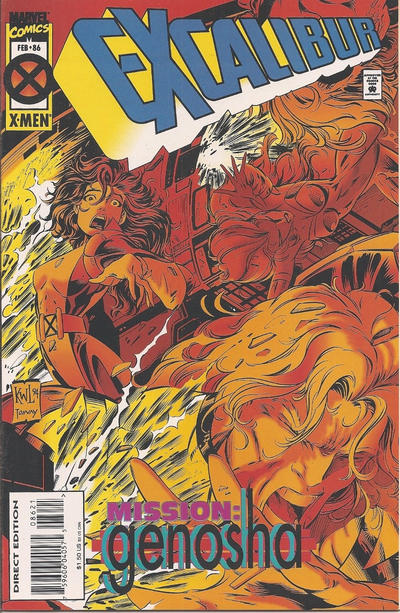 Cover for Excalibur (Marvel, 1988 series) #86 [Direct Edition - Standard]