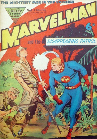 Cover for Marvelman (L. Miller & Son, 1954 series) #196