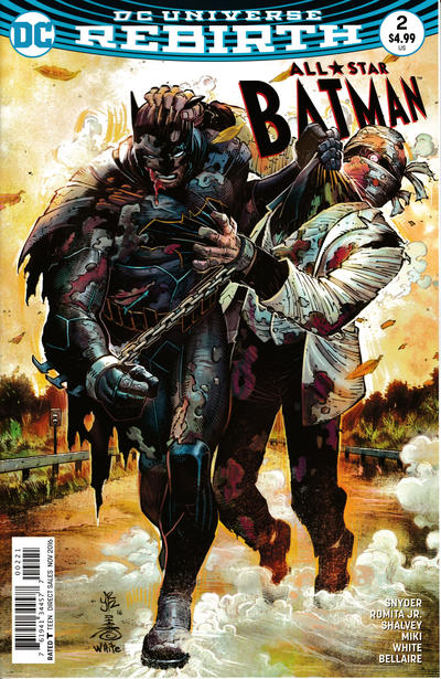 Cover for All Star Batman (DC, 2016 series) #2 [John Romita Jr. / Danny Miki "Batman & Two-Face" Cover]