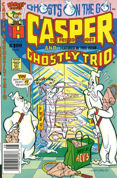 Cover for Casper and the Ghostly Trio (Harvey, 1990 series) #8 [Newsstand]