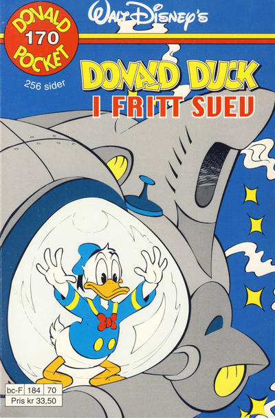 Cover for Donald Pocket (Hjemmet / Egmont, 1968 series) #170 - Donald Duck i fritt svev [1. opplag]