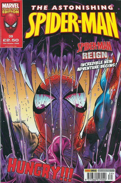 Cover for Astonishing Spider-Man (Panini UK, 2007 series) #39