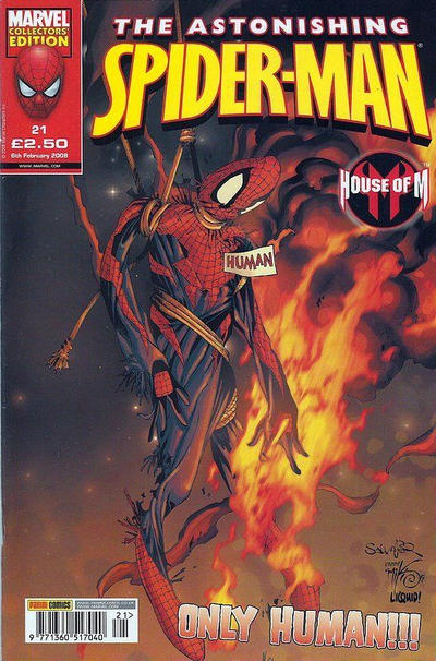 Cover for Astonishing Spider-Man (Panini UK, 2007 series) #21