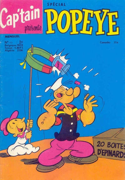 Cover for Cap'tain présente Popeye (spécial) (Société Française de Presse Illustrée (SFPI), 1962 series) #110