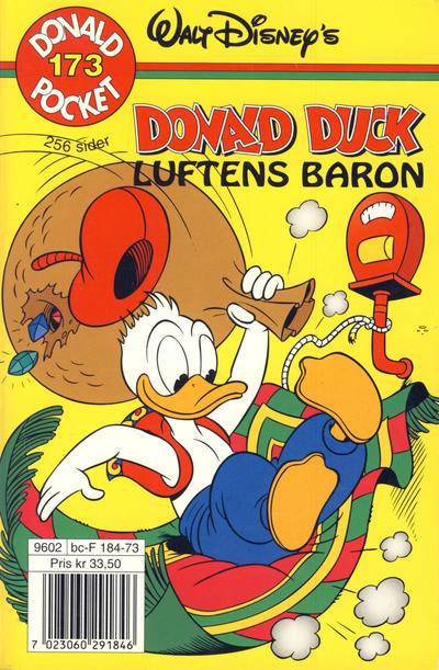 Cover for Donald Pocket (Hjemmet / Egmont, 1968 series) #173 - Donald Duck luftens baron [1. opplag]