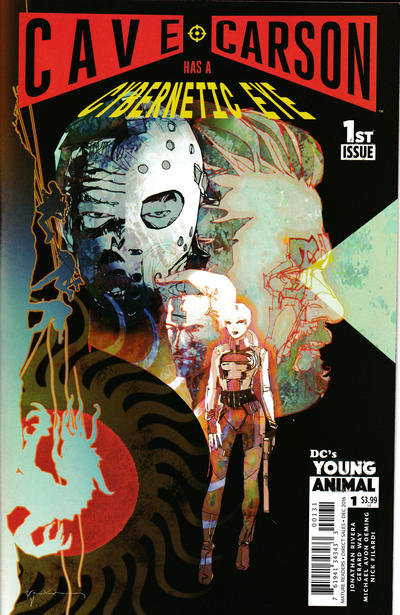 Cover for Cave Carson Has a Cybernetic Eye (DC, 2016 series) #1 [Bill Sienkiewicz Cover]